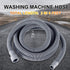 Universal Washing Machine Drain Hose Flexible Dishwasher Drain Hose Extension Kits Corrugated Washer Discharge Hose with 1 Extension Adapter and 2 Hose Clamps, U-Bend Hose Holder (6 ft)
