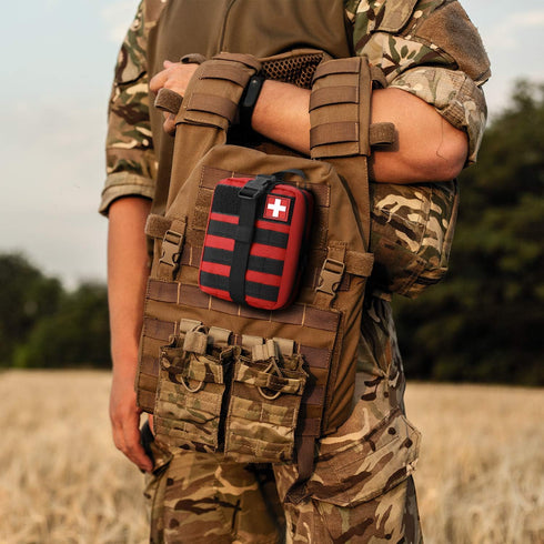 Gonex MOLLE Medical Pouch EMT First Aid Pouch Rip-Away IFAK Tactical Utility Pouch for Outdoor Activities Medical Supplies (Bag Only)...