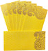 Jhintemetic® - Pack of 25 Matellic Bright-Yellow Colourful Designer Shagun Lifafa/Money Gift Envelope with Golden Ambi for Gifting Money on Weddin...