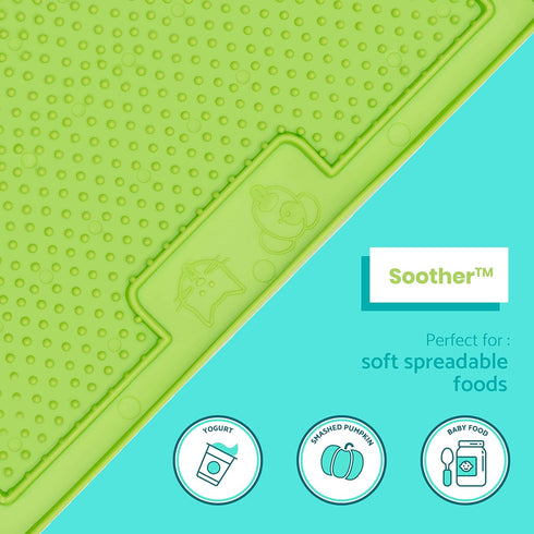 LICKIMAT 8"X8" 1 Piece Classic Soother Slow Feeder for Dogs Lick Mat Boredom Anxiety Reducer Perfect for Food Treats Yogurt Liquid Food Peanut But...
