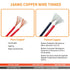 2 Set 6 Pin DT Deustch Waterproof Automotive Electrical Butt Connector with 16AWG -40?-105? 600V Wires and Heat Shrink Tubes Connectors Kit for Ca...
