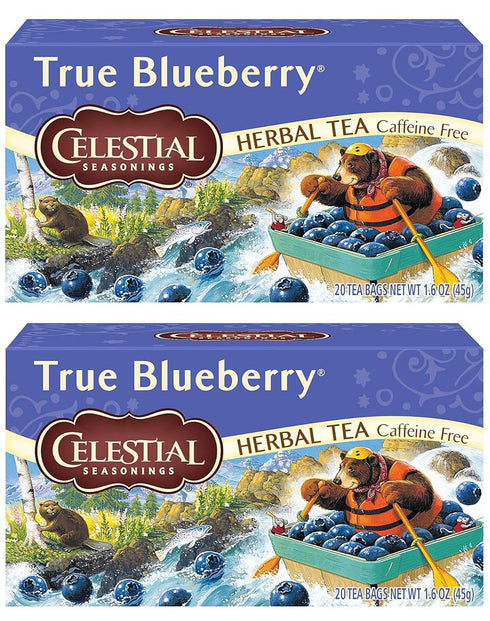 Celestial Seasonings Herb Tea True Blueberry 20 Bag (Pack of 2)...