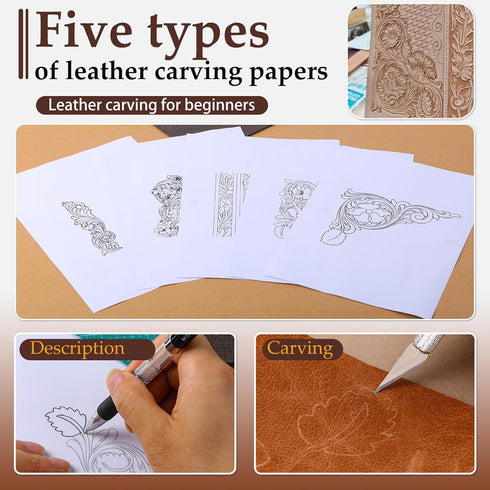 Craft Hobby Knife Exacto Knife with 15 Pcs Stainless Steel Blade Kit, 1pcs Steel 15CM Ruler and Carving Pattern Description Paper, hobby knife for...