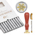 Yoption Wax Seal Kit, Snowflake Wax Seal Stamp, 10pcs Silver Glue Gun Sealing Wax Sticks and Wax Seal Pen, Great for Wedding Invitations, Christma...
