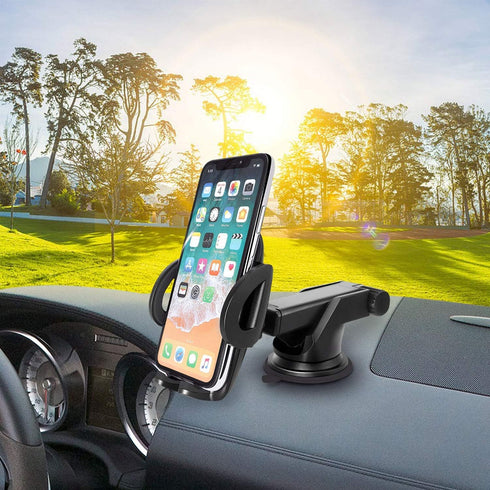Cellet Telescoping Arm Car Phone Holder – Adjustable Dashboard & Windshield Mount for Smartphones...