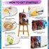 ajepon Landscape Paint by Numbers Kit,Town Paint by Number Kits for Adults,Scenery Adults Paint by Numbers Kits on Canvas without Frame Oil Painti...