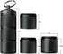 Three-Layer Large Pill Organizer Pill Box, Metal Pill Dispensers Waterproof Pill Container Can Store Pills Anything Sizes, Vitamins, Cod Liver Oil...