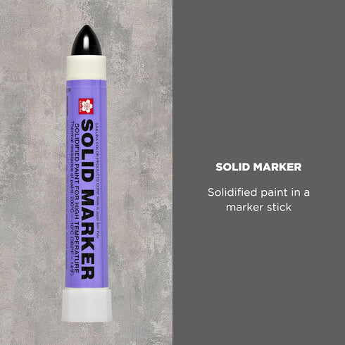 Sakura Solid Paint Markers - Permanent Marker Pens - Window, Wood & Glass Marker - Black Paint - 1 Pack...