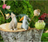 Top Collection Miniature Fairy Garden and Terrarium Rabbit Playing with Bird Statue...