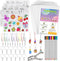 TUPARKA 60 Pieces Heat Shrink Plastic Sheet Kit, Including 10 Pieces Blank Shrink Film Paper and 5 Pieces Shrink Art Paper with Pattern, Punch, Ke...