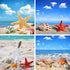GAGMKXN 4 Pack 5D Diamond Painting Princess Full Drill by Number Kits for Adults Kids, Summer Beach Rhinestone Crystal Drawing Gift Home Wall Déco...