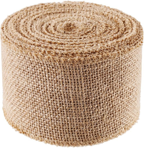 Burlap Ribbon Roll Natural Jute 10 Yards for Wedding Decoration DIY Craft,3 inch by CCINEE...