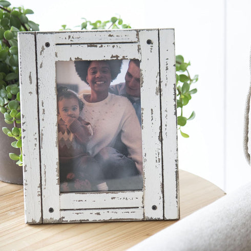 Foreside Home & Garden FFRD06190 4X6 Heartland Photo Frame White...