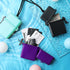 Outus 3 Pieces Waterproof Case ID Card Holder with Floating Sports Case Locker with Hanging Ring and Rope (Black Purple Lake Blue,4.72 x 2.95 x 1....