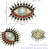 Lucky Charm Evil Eye Aojo Brooch Pin for Women Fully-Jewelled with Freshwater Pearl& Rhinestone Crystal for Wedding Party Prom Gift Necklace Dual ...