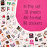 100Pcs Baking Stickers Funny, Bakery Stickers for Water Bottles - Baking Laptop Decals, Baking Party Favors for Kids Birthday Party, Bakery Themed...