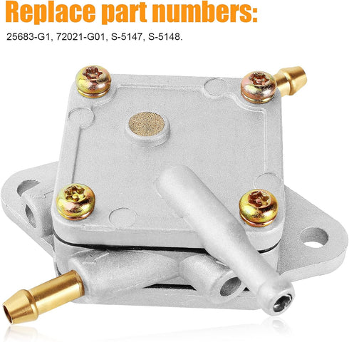 Fuel Pump Compatible with EZGO Golf Cart Club Car 295cc 350cc TXT Medalist Marathon Freedom Workhorse MPT RXV Shuttle ST 72021-G01 25683-G1 S-5147...