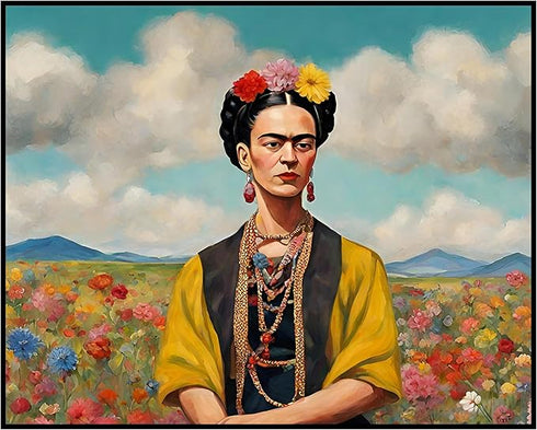 Posterizer 1 pcs- Frida Kahlo inspied art in nature-Famous Figures Art Collection-Abstract & Modern Art- Living Room Bedroom Decor- unframed wall ...