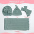 Reborn Baby Dolls Clothes Swaddle Blanket Set High Flexibility Blanket Fit 17-22 Inches Reborn Dolls Girl Fake Baby Clothes Accessories 4 Pieces o...