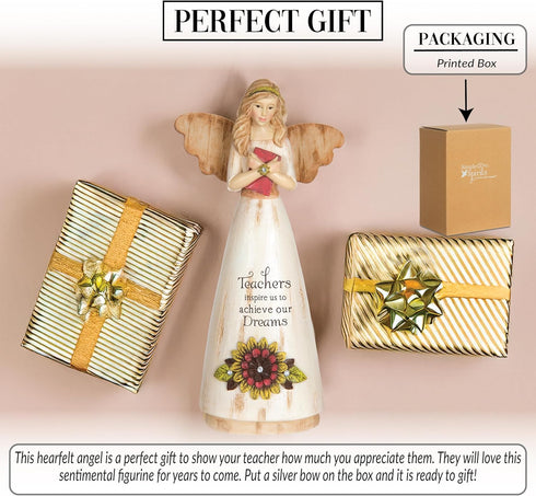 Pavilion Gift Company 03013 Teacher Angel Figurine, 6-Inch, Beige...