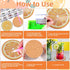 JHGCVX 12 Pcs Fruits Diamond Painting Coasters Kit,Diamond Art Coasters with Holder,DIY Lemon Watermelon Diamond Painting Coasters for Adults Begi...