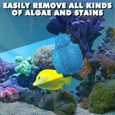 2 Pcs Algae Cleaning Scrapers Aquarium Tank Glass Brush Small Aquarium Magnet Cleaner Fish Tank Algae Cleaner Magnetic Aquarium Glass Cleaner for ...