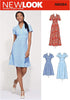 New Look Pattern N6594 Misses' Dress in Three Lengths, Various, White...