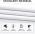 DONREN Pure White Small Window Curtain Panels for Kitchen - Room Darkening Curtain Tiers for Nursery with Rod Pocket (30 x 30 Inch,1 Pair)...