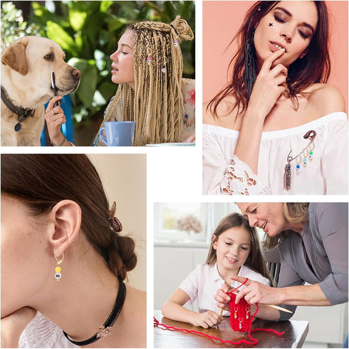 NBEADS 10 Pcs 0~9 Number Stitch Markers, 0~9 Number Acrylic Beads Crochet Stitch Marker Charms Locking Stitch Marker for Knitting Weaving Sewing A...