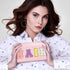 4 Pcs Large Chenille Letter Patch Makeup Bag Skin Stuff Hair Face Bag Preppy Patch Makeup Cosmetic Bag Toiletry Zipper for Women Teen Girl(Letters...