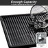 MRbrew Beer Drip Tray, Non-Slip PVC Kegerator Surface Mount Drip Tray Mat, Beverage Bar Drip Tray with Draft Beer Tower Flange Cutout...