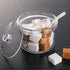 Patelai 4 Pieces Sugar Bowl Acrylic Clear Sugar Bowl with Lid and Salt Spoon Storage Jar with Airtight Lid for Salt, Tea, Spices, Herbs, Condiment...