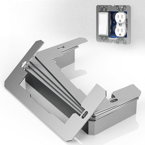 Wall Plate Spacer,Flush Fit Device Leveling Plates For Wall Outlet Repair And Loose Electrical Outlet Fix,Receptacle Spacers Shims For Use With Ou...
