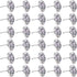 30 Pieces Rhinestone Crystal Buttons Diamond Crystal Upholstery Nails Tacks Sofa Bed Headboard Sew Buttons Decorative Push Pins for Sewing Wall DI...