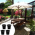 4Pcs Patio Table Umbrella Hole Ring Plug, Silicone Pool Umbrella Sleeve Stabilizer Cone Wedge, Umbrella Table Ring Hole Insert for 2-2.5 Inch Tabl...