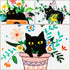 Nuberlic 3 Sets Cute Cat Embroidery Kit for Adults Beginners, Stamped Cross Stitch Starter Kits Include Embroidery Needlepoint Cloth Hoops Needles...