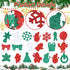 300 Pieces Christmas Glitter Foam Stickers - Assorted Santa, Snowflake, Tree, Bell, Gift, and Christmas Shape Foam Stickers Self-Adhesive for Kids...