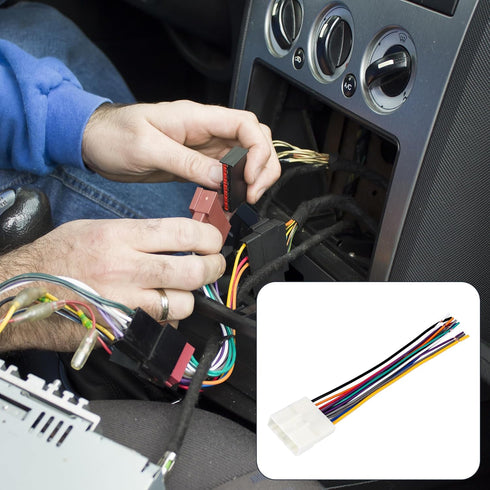 X AUTOHAUX 70-7552 Car Stereo CD Player Wiring Harness Wire Radio Adapter Plug for Nissan NV2500 2012-2016...