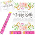 Sparkle and Bash Baby Shower Measuring Game - Pink 28-Piece Set - How Big is Mommy’s Belly with 24 Guess Cards, 3 Pink Tapes & Sign for Moms-to-Be...