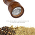 Pepper Grinder - 8 inch Pepper Mill Oak Wooden Pepper Mill Grinder Refillable Grinder Pepper with Ceramic Grinding Mechanism Adjustable Coarse to ...