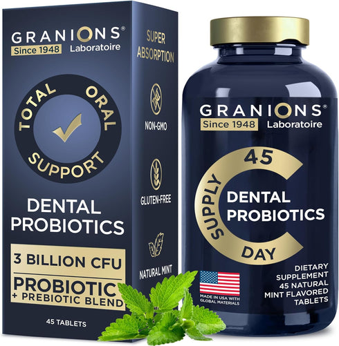 Dental Probiotics for Teeth and Gums - Fresh Breath Lactobacillus Salivarius Probiotic for Women and Men - Oral Probiotics for Mouth Bad Breath De...
