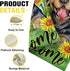 Welcome Spring Summer Rottweiler Dog Decorative Garden Flag, Sunflower Pet Yard Outside Home Decoration Dog Lover Gifts, Floral Flower Bee Seasona...