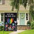 Hate Has No Home Here Pride Garden Flag 12x18 Double Sided Burlap, Small Rainbow Love Heart Gay Lesbian LGBT Pansexual Garden Yard Flags Sign Bann...
