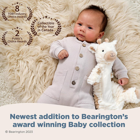 Bearington Lil' Lofty 13 Inch Giraffe Security Blanket for Babies - Giraffe Lovey - Giraffe Loveys for Babies...