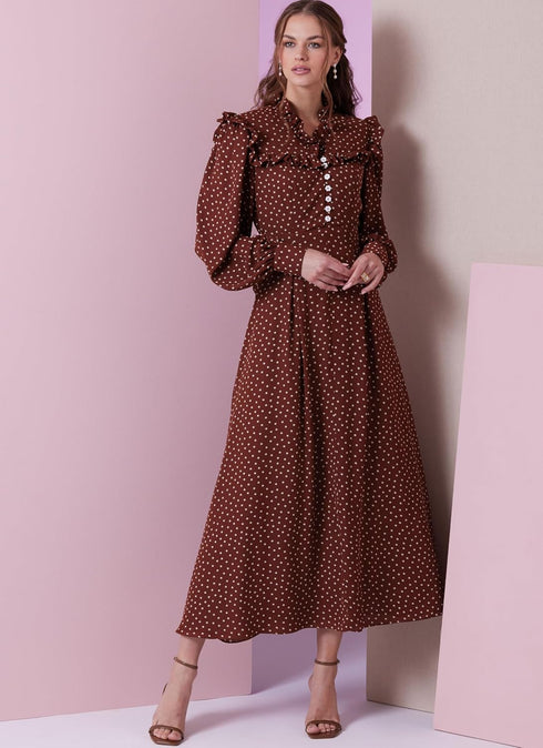 Vogue Misses' Lined Fit and Flare Dress Sewing Pattern Packet, Design Code V2005, Sizes 16-18-20-22-24, Multicolor...