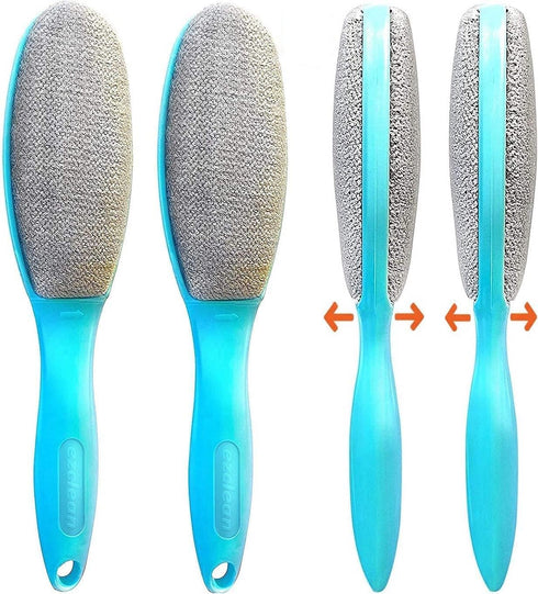 ezclean 2 Pack Lint Brush for Clothes, Couch, Furniture Reusable & Double Sided Pet Hair Remover Brush, Cleaner for Dog Cat Hair, Magic Velvet Lin...
