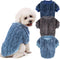 Dog Sweater, 3 Pack Dog Sweaters for Small Dogs or Cats, Girl or Boy, Warm Dog Clothes Shirt Coat for Winter Christmas (Blue, Dark Blue, Grey, Med...