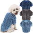 Dog Sweater, 3 Pack Dog Sweaters for Small Dogs or Cats, Girl or Boy, Warm Dog Clothes Shirt Coat for Winter Christmas (Blue, Dark Blue, Grey, Med...