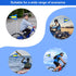 Bike Safety Flag with Pole 2 Sets, 6-Foot Adjustable Height Sturdy Fiberglass Tear-Resistant Waterproof Safety Flag Blue...