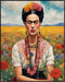 Posterizer 1 pcs- Frida Kahlo inspied art in the open field-Famous Figures Art Collection-Floral Botanical Art- Living Room Bedroom Decor- unframe...